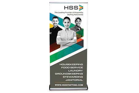 Hospitality Staffing Solutions Deluxe Rollup Banner
